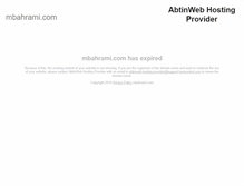 Tablet Screenshot of mbahrami.com
